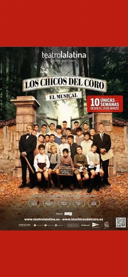 TEATRO, MUSICAL, LOS CHICOS DEL CORO, TEATRO LA LATINA, FINANCIACION
